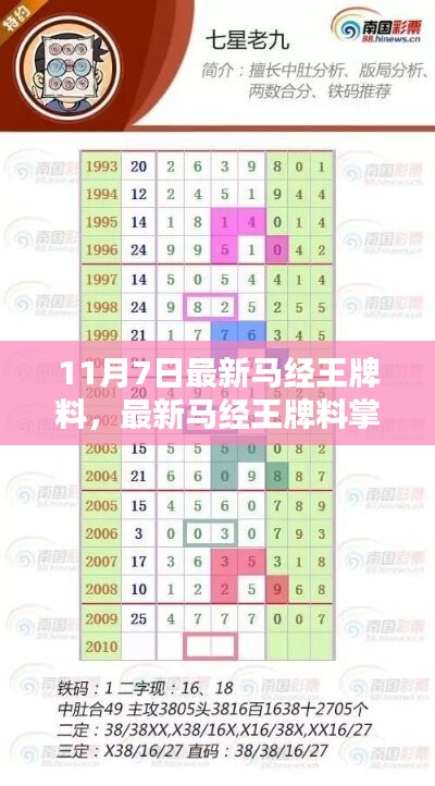 11月7日马经王牌料攻略大全，掌握最新步骤详解