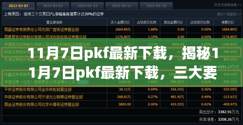 揭秘，11月7日PKF最新下载深度解析及三大要点揭秘