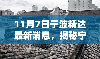 揭秘宁波精达，小巷深处的独特风味——最新探秘报道（11月7日）