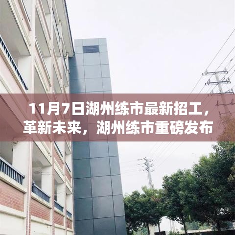 湖州练市最新高科技招工产品引领革新未来，引领生活革新重磅发布！