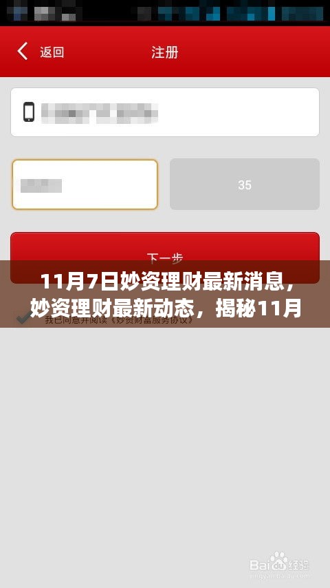 揭秘妙资理财最新动态与行业趋势，11月7日市场热点解析