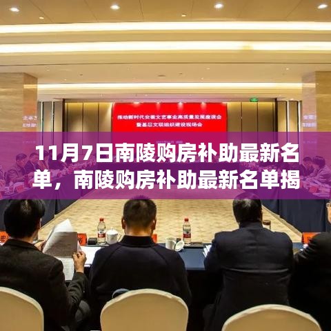 南陵购房补助最新名单揭晓，11月7日的里程碑事件及其深远影响