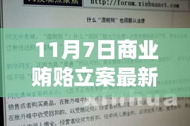 揭秘商业贿赂最新立案标准深度解读与案例剖析（11月7日更新）