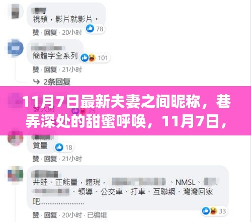 巷弄深处的甜蜜呼唤，夫妻间专属昵称与小店的浪漫故事