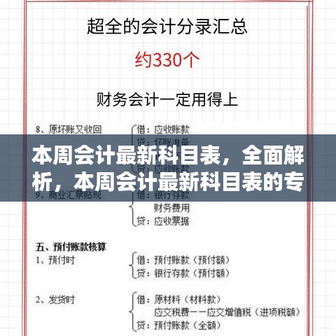 本周会计最新科目表详解，专业评测与全面介绍