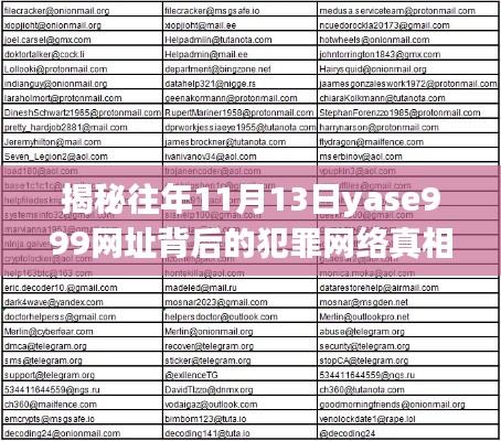 揭秘往年11月13日yase999网址背后的犯罪网络真相曝光