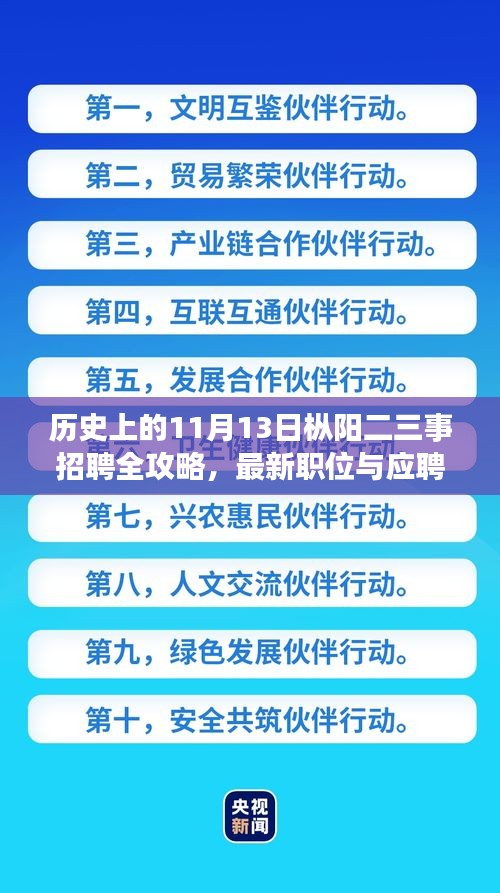 历史上的11月13日枞阳二三事招聘全攻略，最新职位与应聘指南