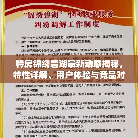 特房锦绣碧湖最新动态揭秘，特性详解、用户体验与竞品对比分析报告