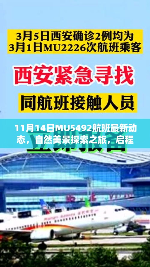 11月14日MU5492航班最新动态，自然美景探索之旅，启程寻找内心宁静之地