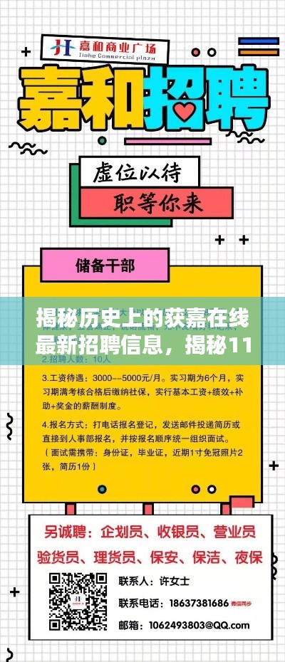 揭秘历史上的获嘉在线最新招聘信息，揭秘11月15日招聘信息独家呈现