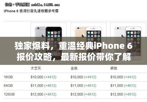 独家爆料，重温经典iPhone 6报价攻略，最新报价带你了解