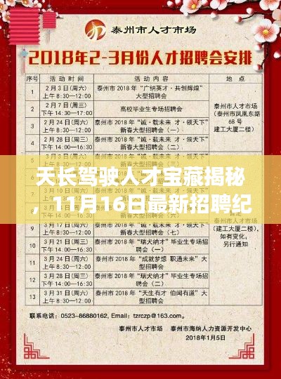 天长驾驶人才宝藏揭秘，11月16日最新招聘纪实