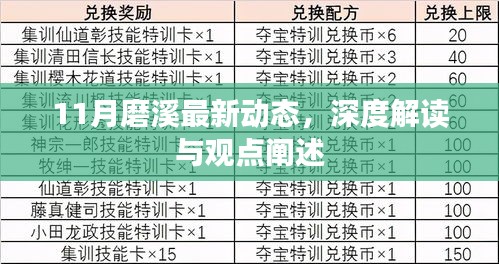 11月磨溪最新动态，深度解读与观点阐述