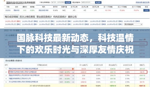 国脉科技最新动态，科技温情下的欢乐时光与深厚友情庆祝活动报道