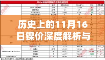 历史上的11月16日镍价深度解析与最新消息探讨