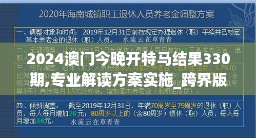 2024澳门今晚开特马结果330期,专业解读方案实施_跨界版XIX11.94