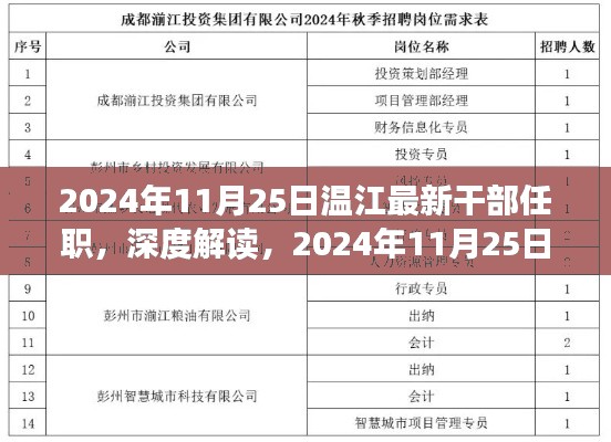 2024年温江区干部最新任职深度解读与概览报告