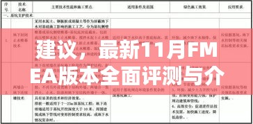 建议，最新11月FMEA版本全面评测与介绍