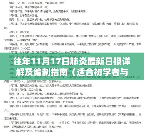 往年11月17日肺炎最新日报详解及编制指南（适合初学者与进阶用户参考）