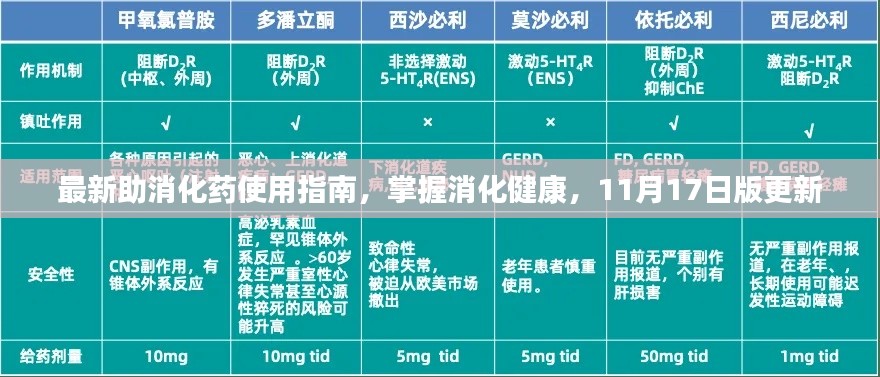 最新助消化药使用指南，掌握消化健康，11月17日版更新