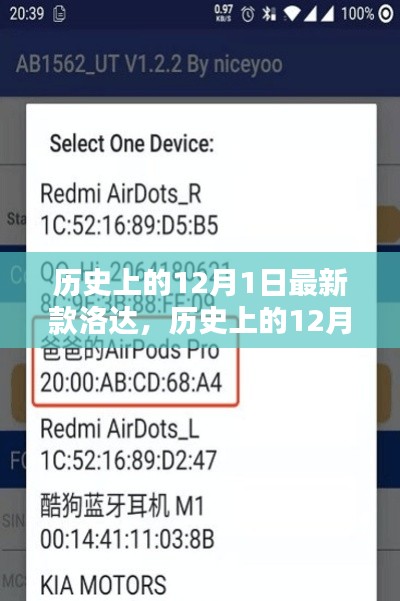 历史上的12月1日新款洛达软件发布与指南