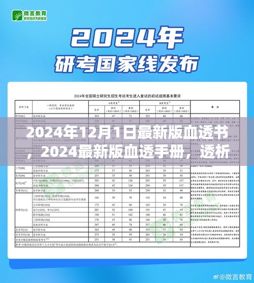 2024最新版血透手册，透析技术进阶与护理实践指南