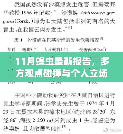 11月蝗虫最新报告，多方观点碰撞与个人立场分析