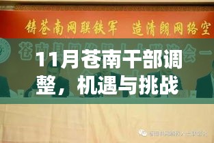 11月苍南干部调整，机遇与挑战并存，学习铸就自信与成就新篇章