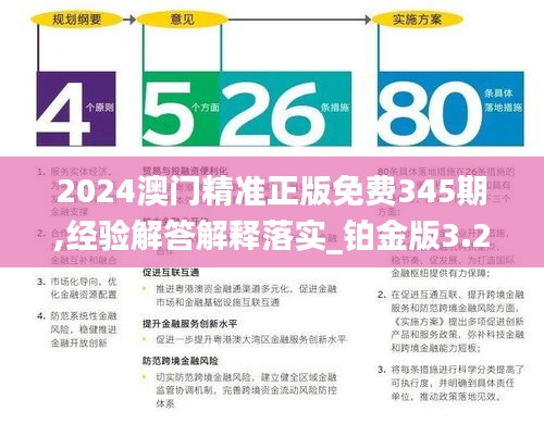 2024澳门精准正版免费345期,经验解答解释落实_铂金版3.201