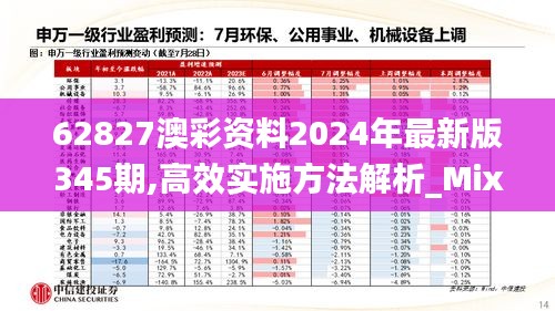 62827澳彩资料2024年最新版345期,高效实施方法解析_Mixed8.509