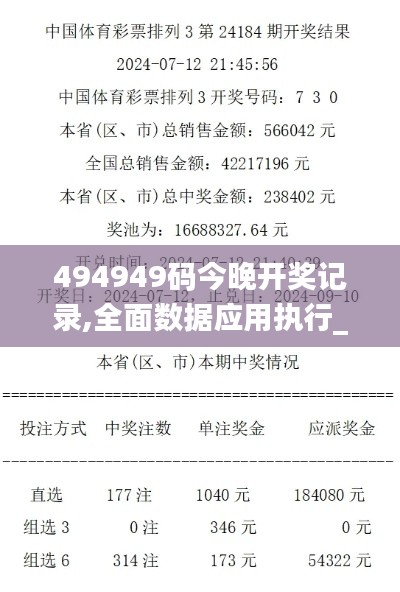 494949码今晚开奖记录,全面数据应用执行_Advance5.777