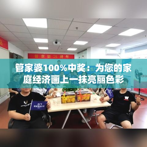 管家婆100%中奖：为您的家庭经济画上一抹亮丽色彩