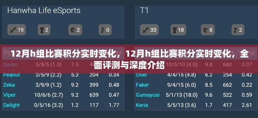 12月H组比赛积分实时变化，全面评测与深度介绍