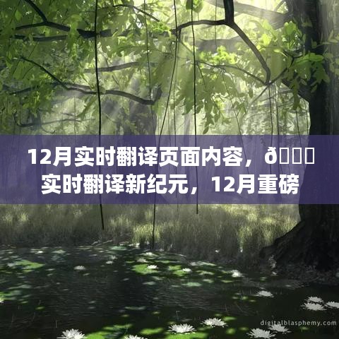 12月智能翻译页面全新上线，实时翻译，开启语言无界新纪元