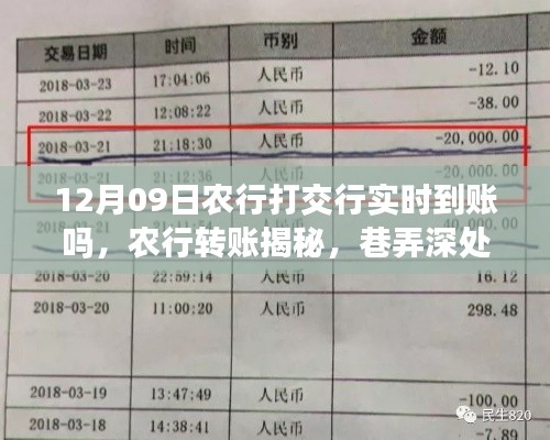 探寻农行转账实时到账的秘密，巷弄特色小店的奇妙之旅