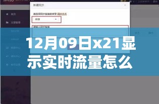 小红书教程，手把手教你如何在12月09日为X21手机设置实时流量显示功能