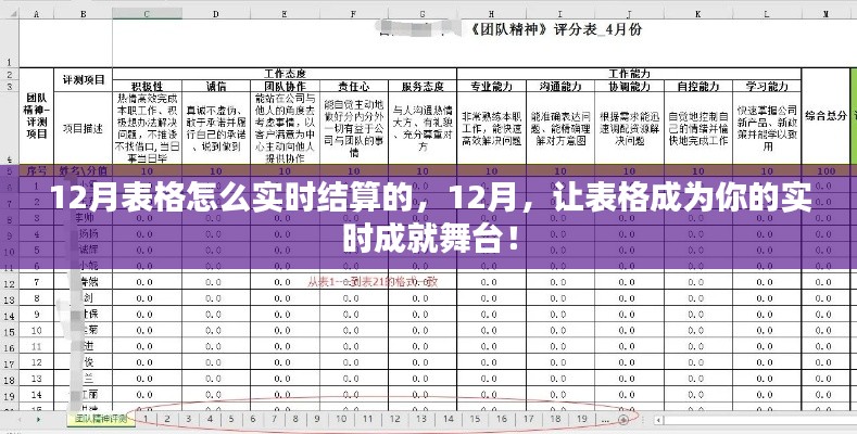 12月实时结算秘籍，让表格成就你的实时成就舞台！