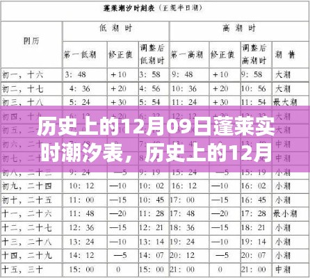 历史上的12月09日蓬莱潮汐表，全面评测与深度介绍及实时潮汐数据展示