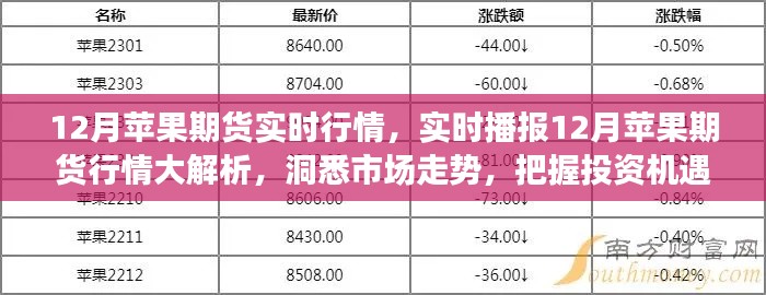 12月苹果期货行情深度解析，实时播报市场走势，洞悉投资机遇